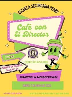 Husky Families please join our May Coffee with the Principal!